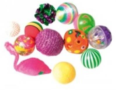 Lot de 12 balles fantaisies 