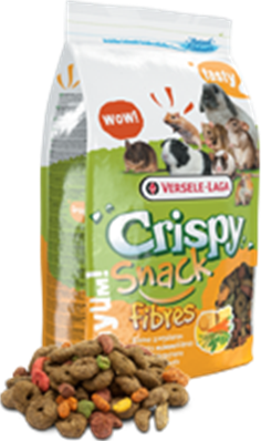 Aliment Crispy snack fibres rongeurs